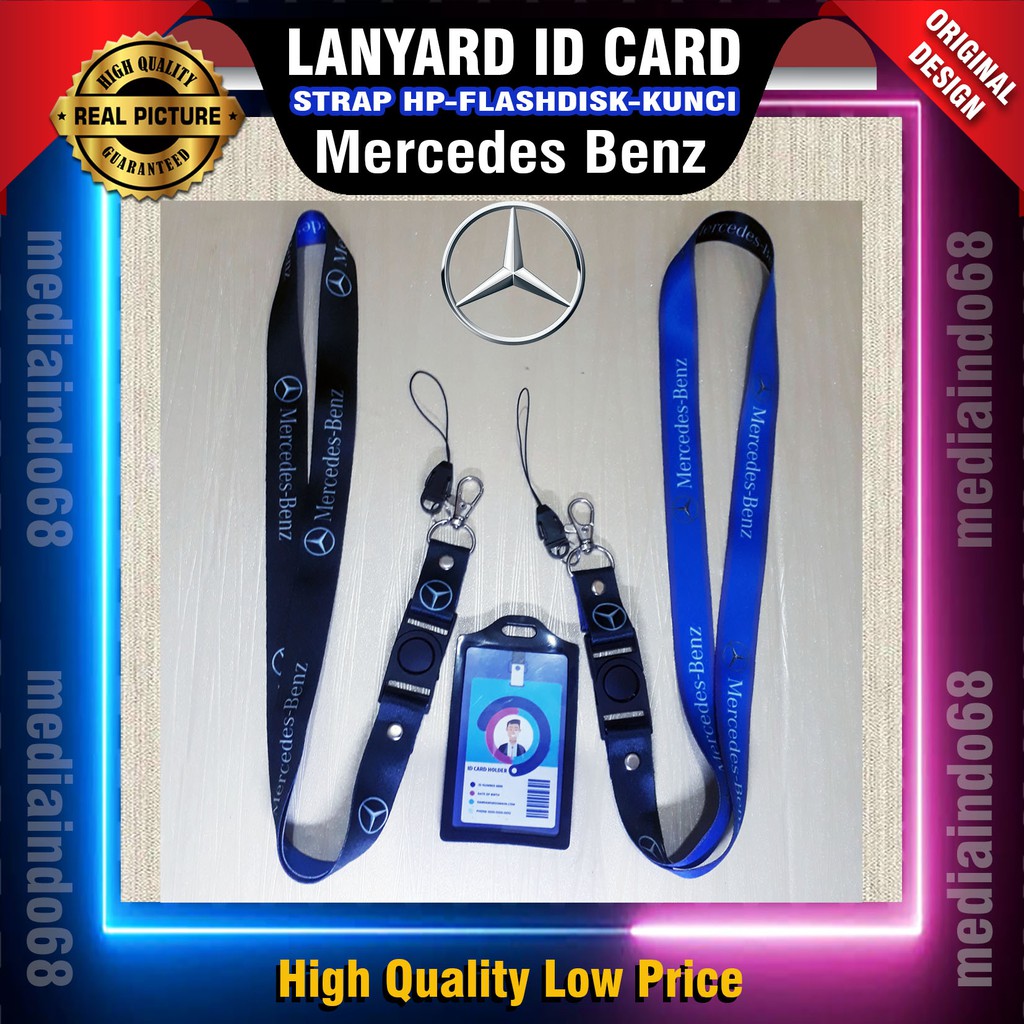 

MERCEDES BENZ Lanyard, Strap ID, HP/Flashdisk Printing digital (Paket Lengkap Exclusive)