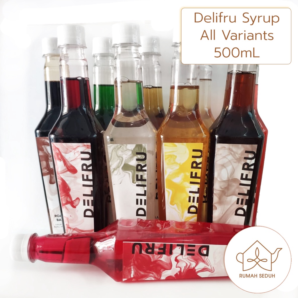 

Delfiru Syrup 500mL All Variants - Sirup Merk Delifru Semua Rasa - Caramel Vanila Leci Hazelnut Irish Cream Cotton Candy - Sirup Kopi Teh Mocktail