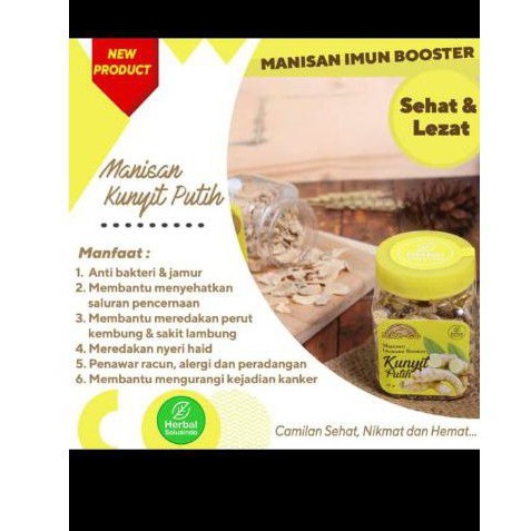 

HERBAL IMUN BOOSTER MANISAN KUNYIT PUTIH