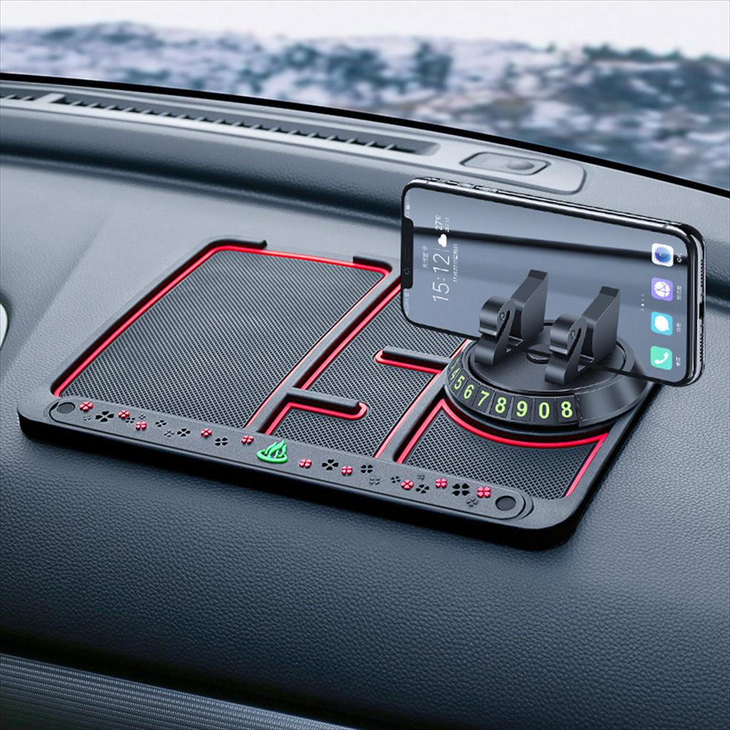 Phone Holder Mat Alas Mobil Dashboard Anti Slip Tatakan Mobil Organizer Mobil Holder HP Tempat Penyimpanan Mobil Alas Hp Mobil Anti Slip