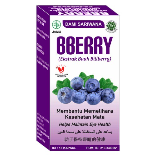Bberry 18 Kapsul - Dami Sariwana - Membantu memelihara kesehatan mata