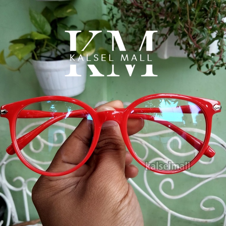 Kacamata Frame Anti Radiasi Metal Gaya Retro Model Oval Bulat Lonjong Untuk Pria / Wanita Model Artis Kaca Mata Retro Vintage Antiradiasi Keren Kuping Kucing Kotak  Cat Eye Horn Metal Cewek Cowok Banjarbaru Martapura Banjarmasin Kalselmall KCP18