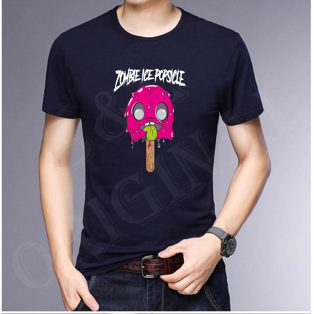 BS//TERLARIS//BAJU KAOS ZOMBIE ICE TANGAN PENDEK PRIA DAN WANITA//GOOD QUALITY