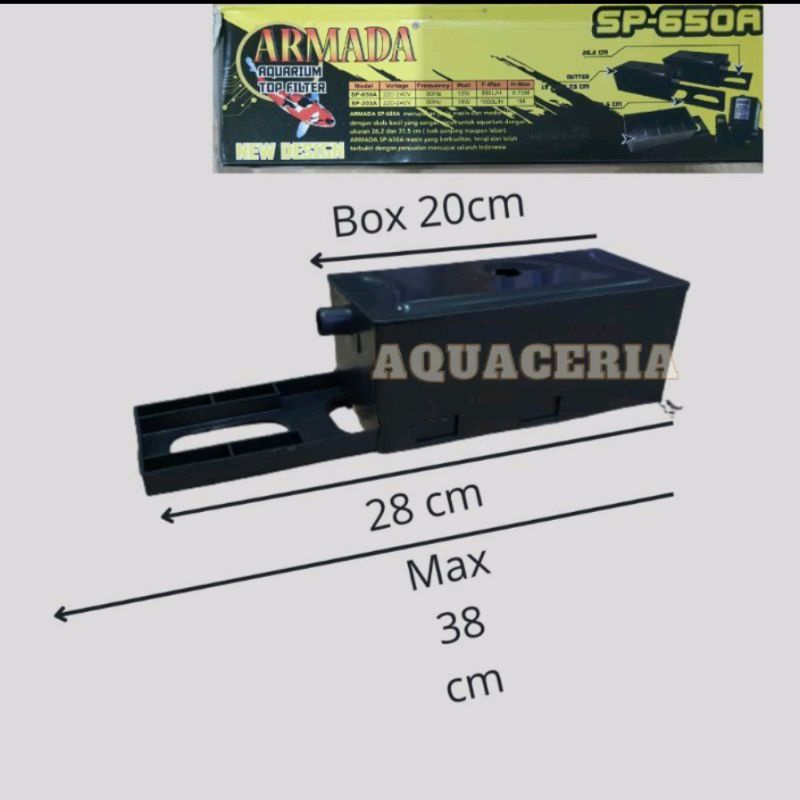 TOP FILTER BOX 1 SET aquarium fullset 40cm 50cm 60cm RECENT ARMADA TAKARI RC-650 low watt