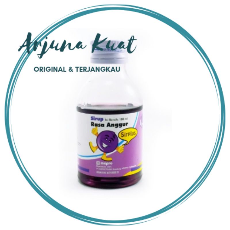 

SIRPLUS SIRUP RASA ANGGUR 100ML BOTOL