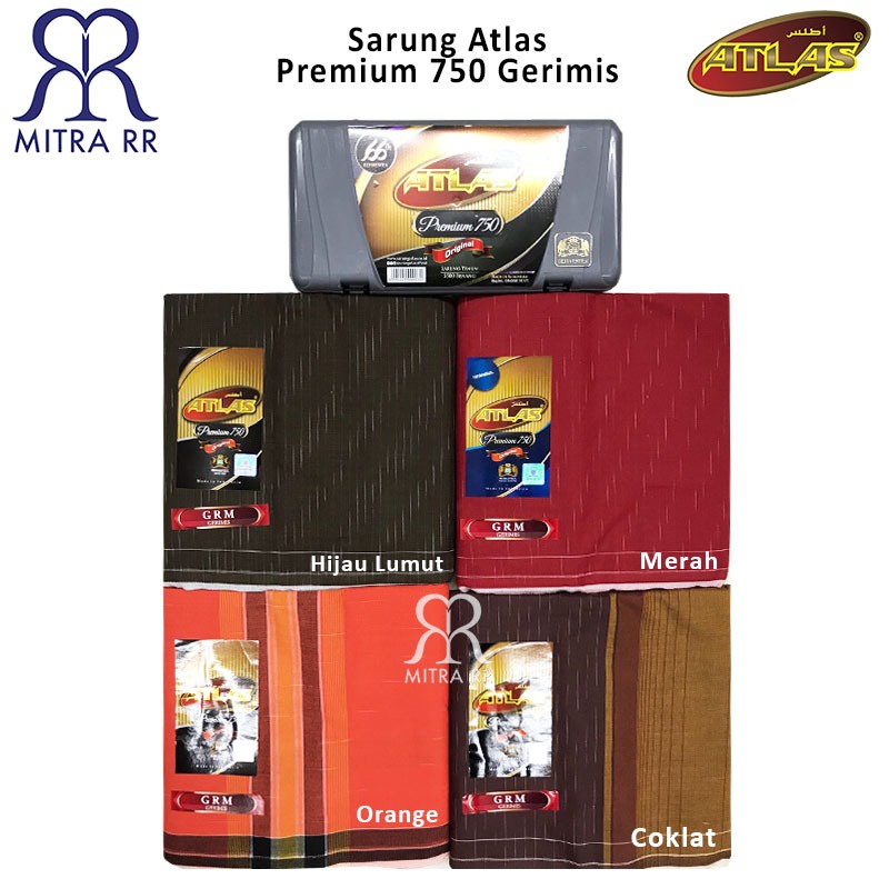 Sarung Atlas Premium 750 Hujan Gerimis Sarung Tenun Dewasa