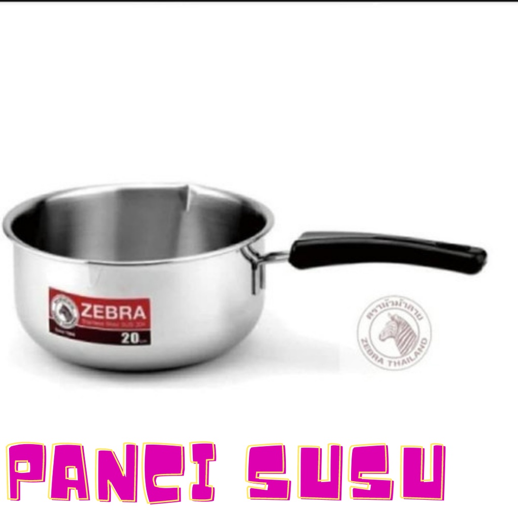 Jual Zebra Stainless Sauce Pan 16cm 18cm 20cm Panci Susu Stainless