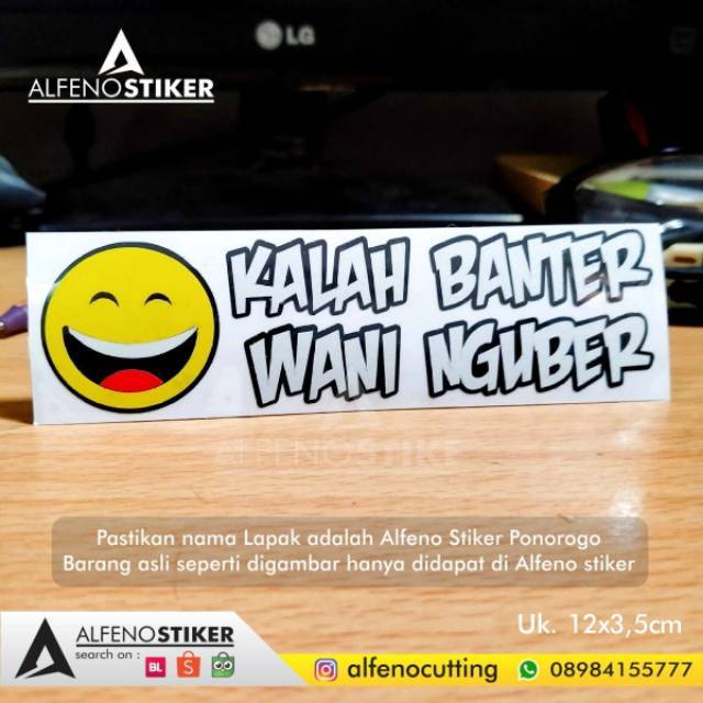 Stiker Dan Tulisan  Lucu