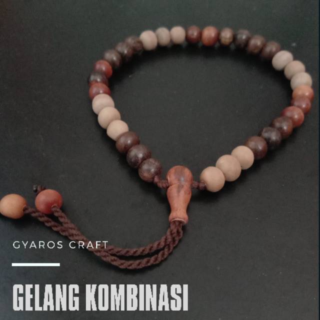 Gelang kombinasi 3 kayu bertuah stigi dewandaru kalimasada gelang gabungan