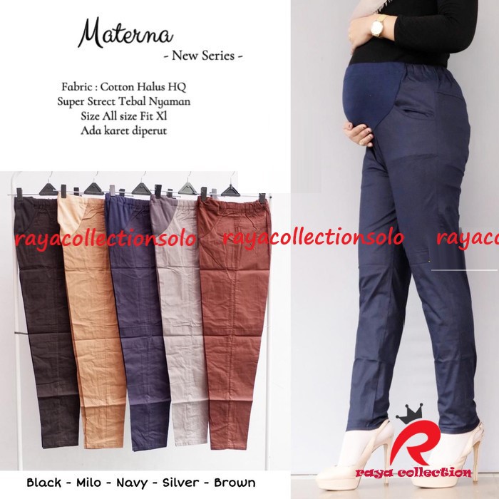 Celana Kerja Ibu Hamil / celana hamil / maternity pants / Celana Hamil Kerja Katun Kantor Ibu Hamil