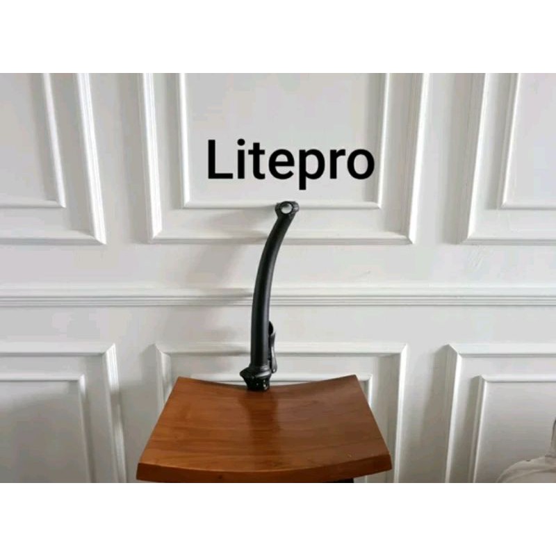 Handlepost Litepro model fix lengkung. handlepost melengkung bengkok