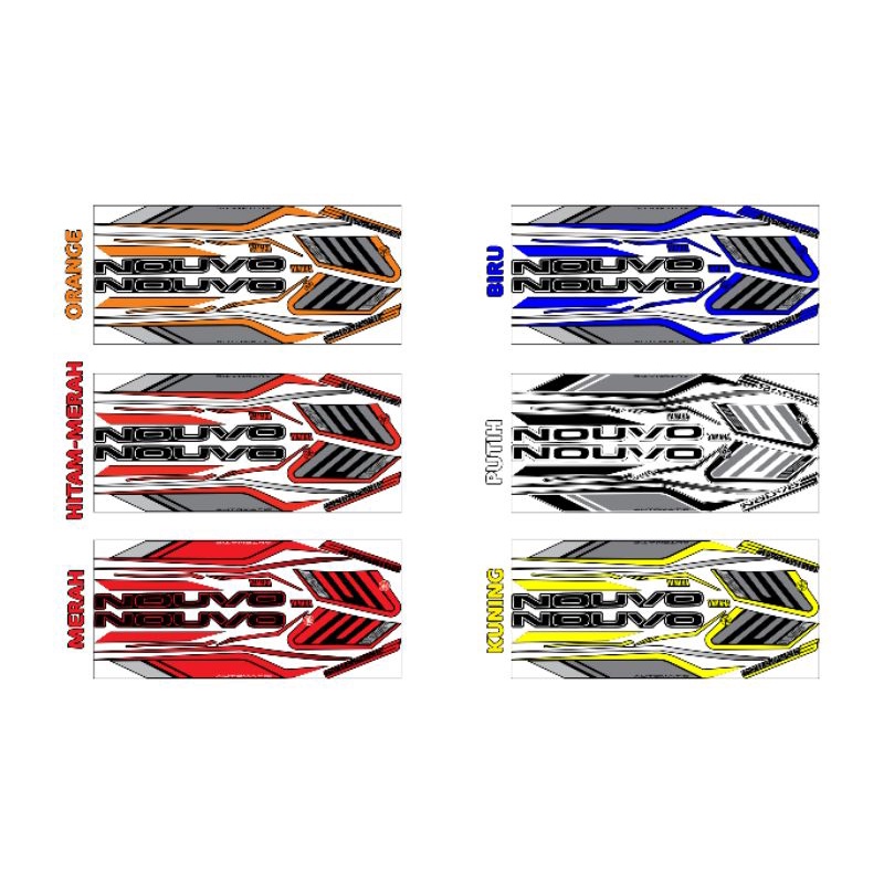 Striping Nouvo S Malaysia. Striping Nouvo Z Variasi