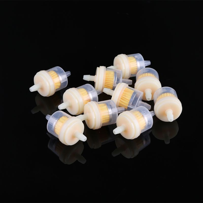 Cre 10pcs Filter Bensin Motor / Skuter Ukuran 4 / 25 &quot;4mm