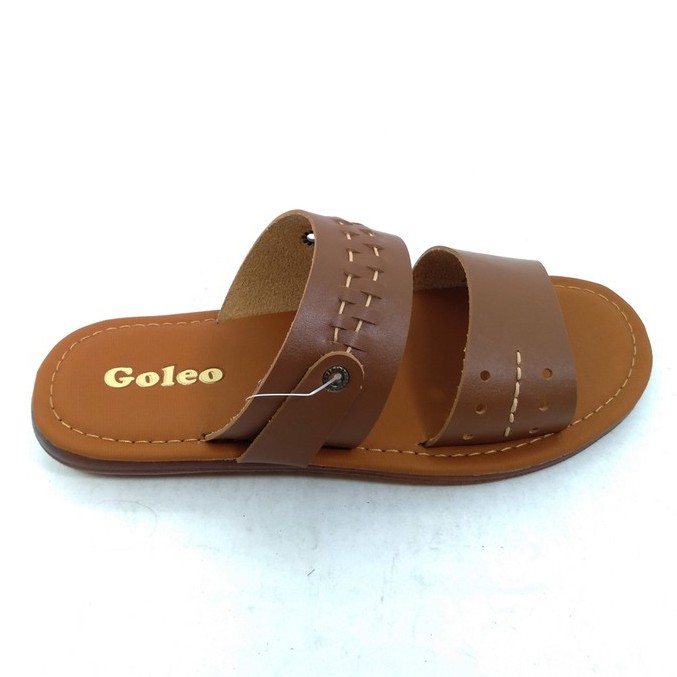 Sandal Cowok Goleo Mio01 Coklat Muda