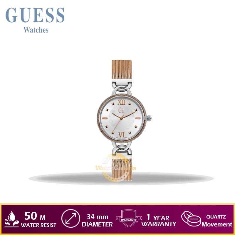 Jam Tangan Wanita GUESS GC Y49002L1MF Stainless Steel Original