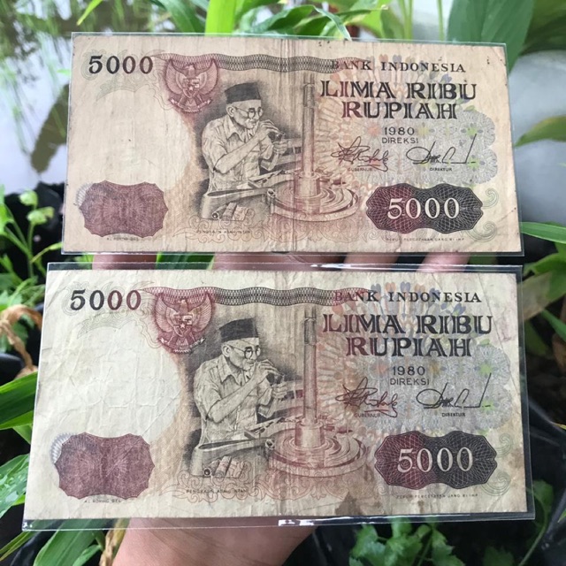 Uang Kuno 5000 Asah Intan VF 53