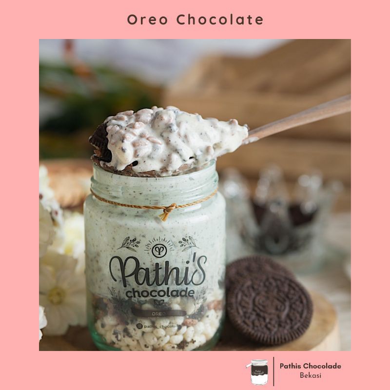 

Jajanan Cemilan Dessert Coklat Kekinian Pathis Chocolade Chocolate Jar Biskuit Oreo Original Bekasi