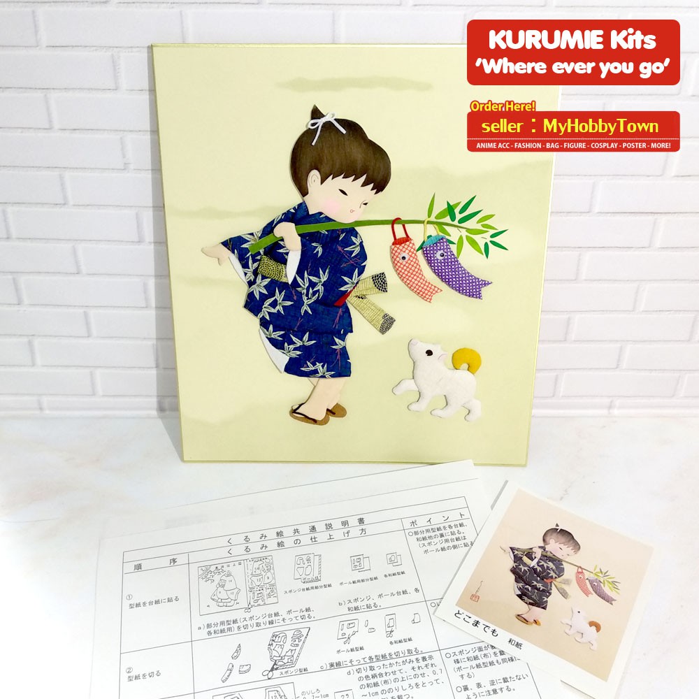 Kurumie Kit : Doko Made Mo DIY Craft Kertas Washi