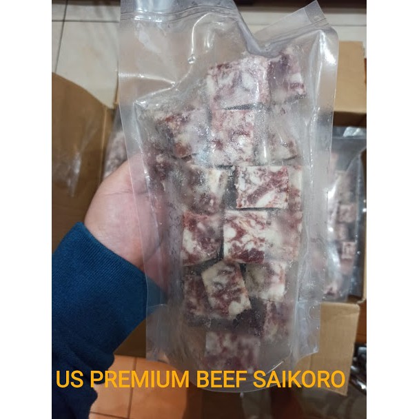 

US Premium Beef Saikoro ukuran 500gr
