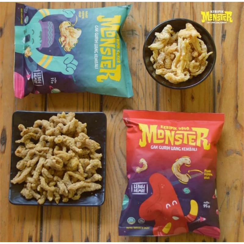 

Keripik usus dan ceker MONSTER