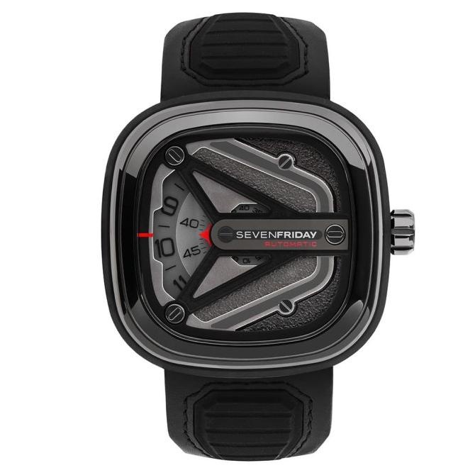 SEVENFRIDAY M3/01 Official Jam Tangan Hitam Pria Engine M-SERIES