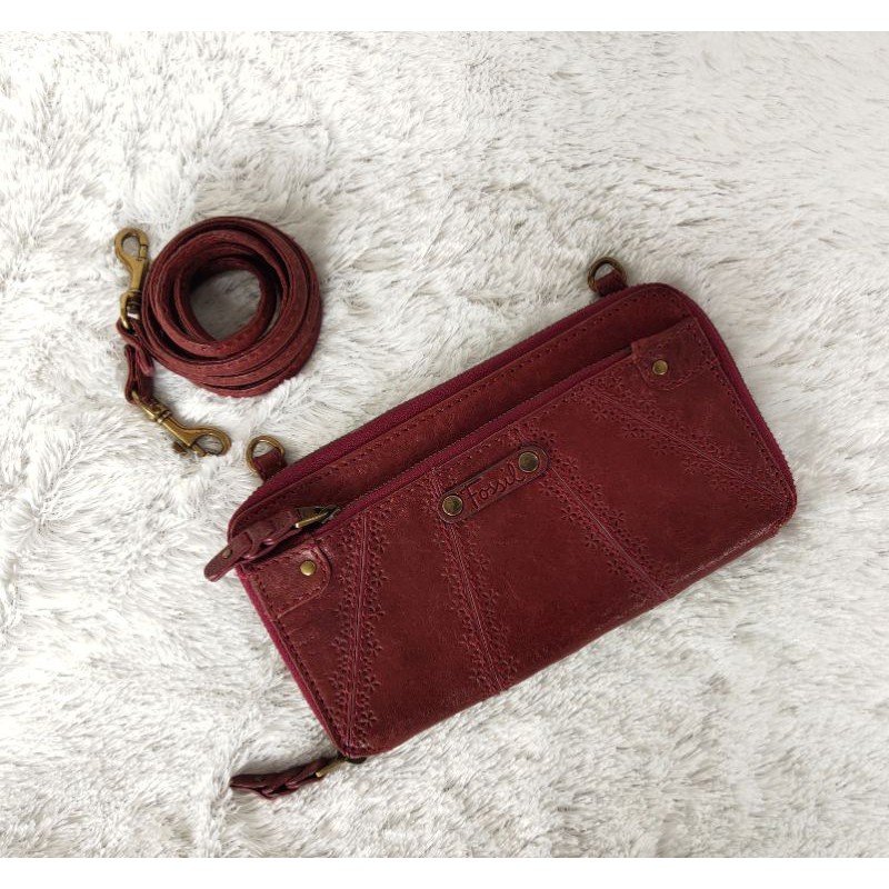 fossil bag talita preloved pl wallet clutch