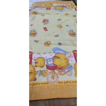 Kain Flanel Motif Piyo - Piyo Meteran untuk Bedong Bayi / Selimut / Alas
