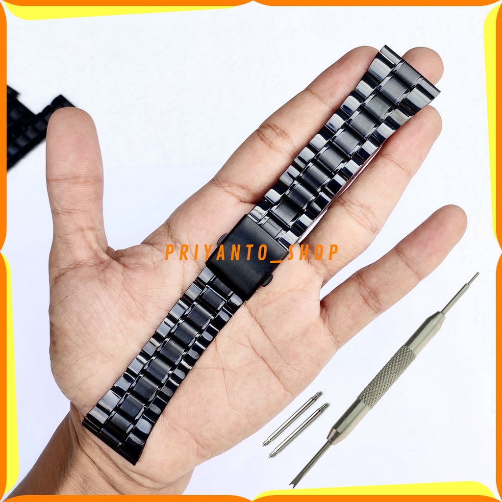 STRAP WATCH BEND TALI JAM TANGAN RANTAI EXPEDITION 20MM 22MM 24MM 26MM BONUS PEN DAN REMOVER