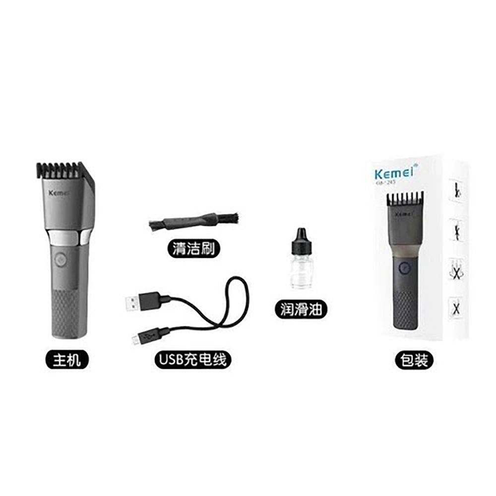 Kemei KM-1245 Alat Cukur Rambut Hair Clipper Trimmer Shaver