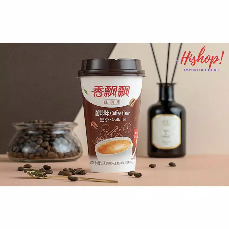 香飘飘奶茶Xiangpiaopiao milktea, milktea instant Tersedia 6 varian rasa