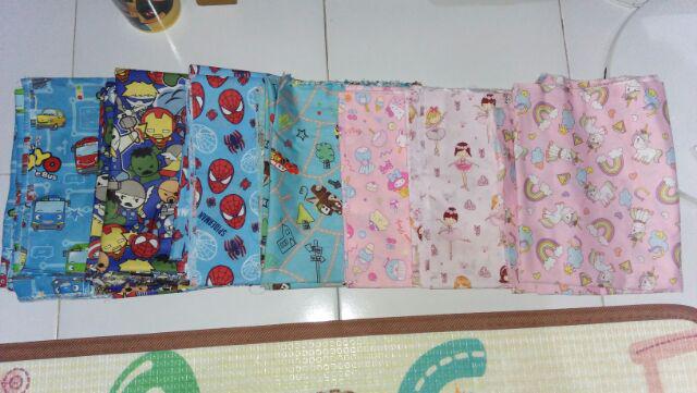 Tayo The Little Bus, Bahan Kain Katun Meteran Uk. 1m X 2.4m