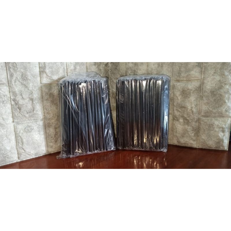 SEDOTAN PLASTIK STERIL WARNA HITAM UK 6 MM ISI 200 PCS