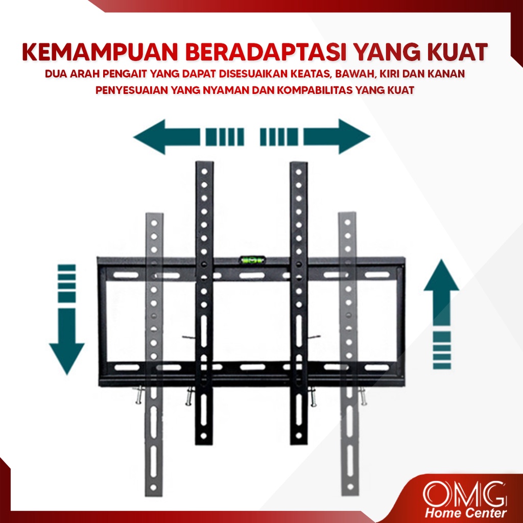 BRACKET SWIVEL TV LED 14 17 19 20 22 24 27 32 40 43 Inch Universal Smart TV Digital LCD Braket Putar