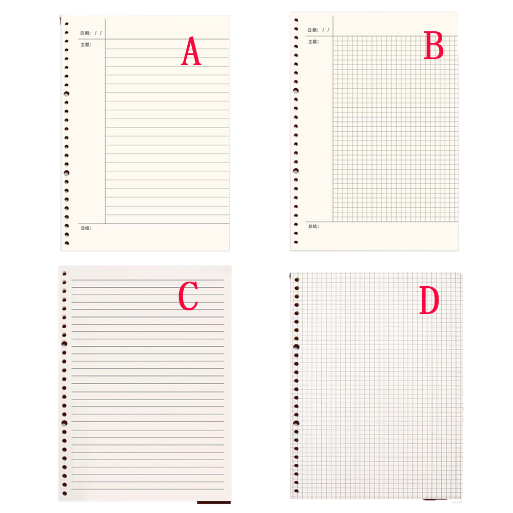 CORNELL Lanfy 60 Lembar Kertas Loose Leaf Ukuran A5 / B5 Untuk Buku Catatan / Diary