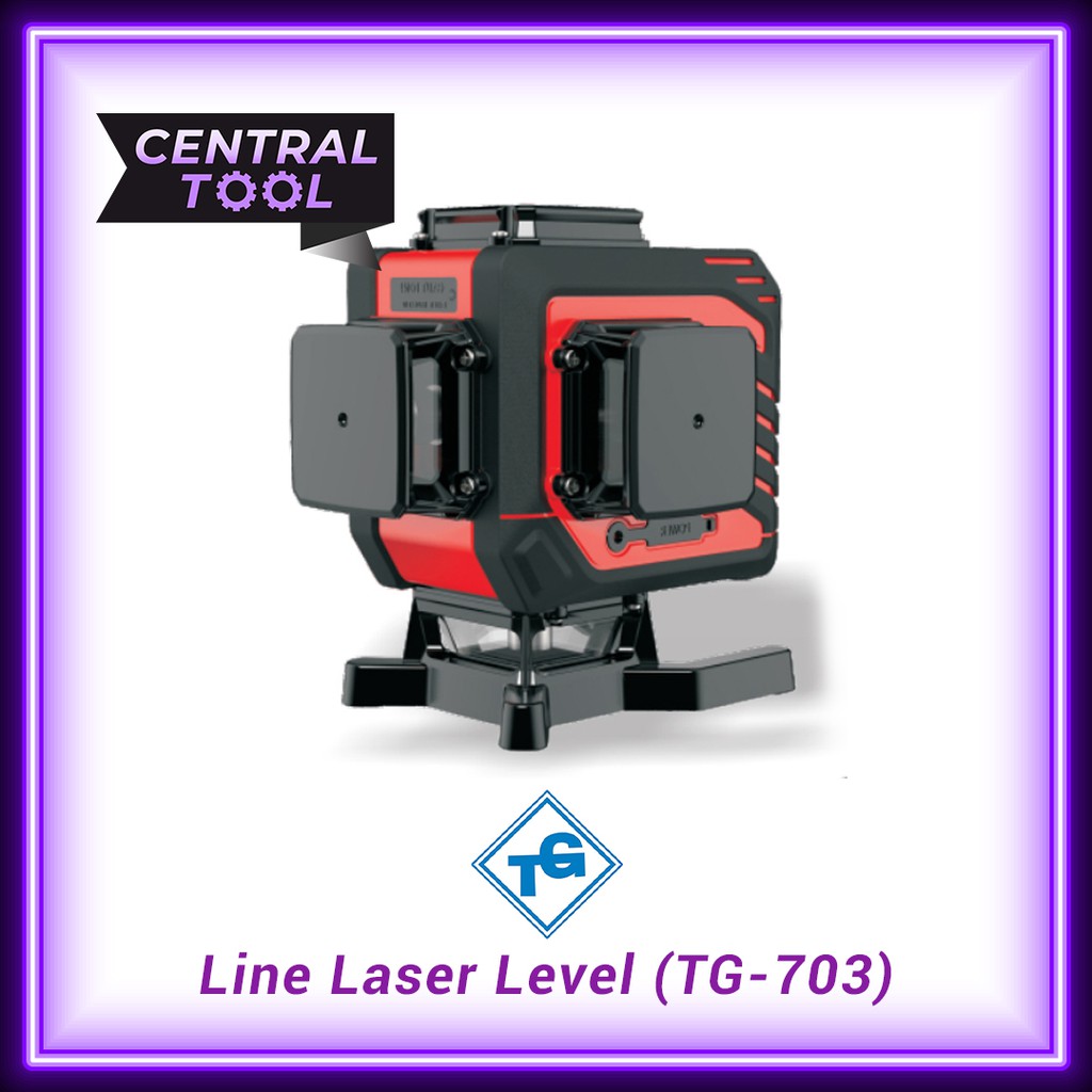 Laser Level 12 Line Tegu TG-703 Self Leveling Red Laser Garis