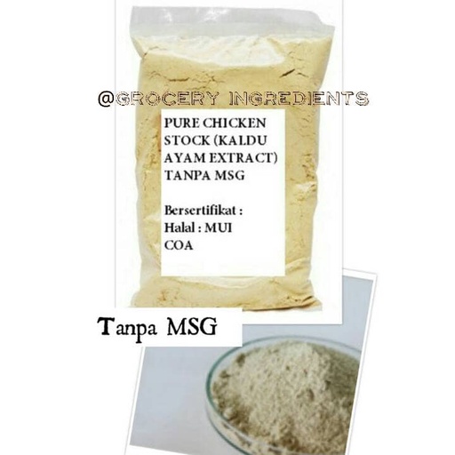 

MURAH Kaldu Ayam Non MSG / Chicken Extract / Kaldu Bubuk - 50gram