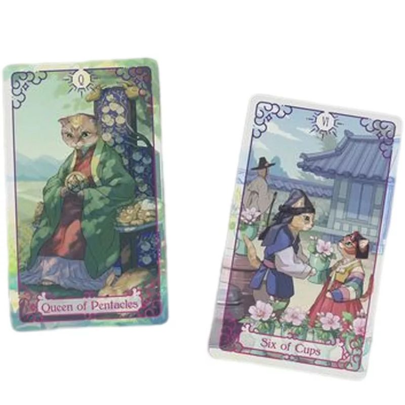 The Cat Tarot 12x7cm include guide paper