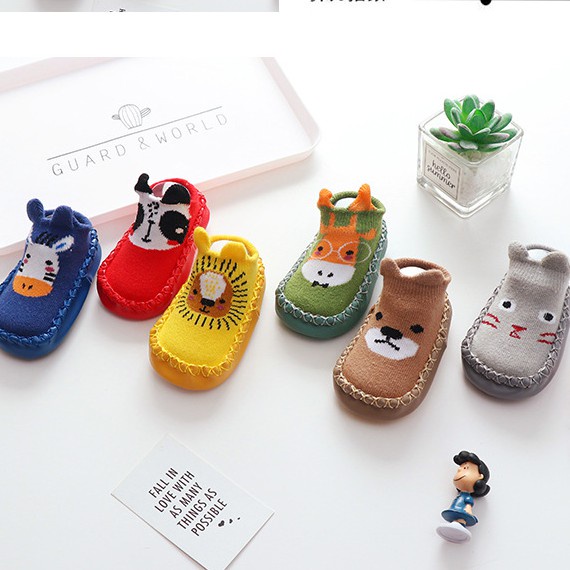 Prewalker Kaos kaki bayi antislip mocassins sepatu bayi