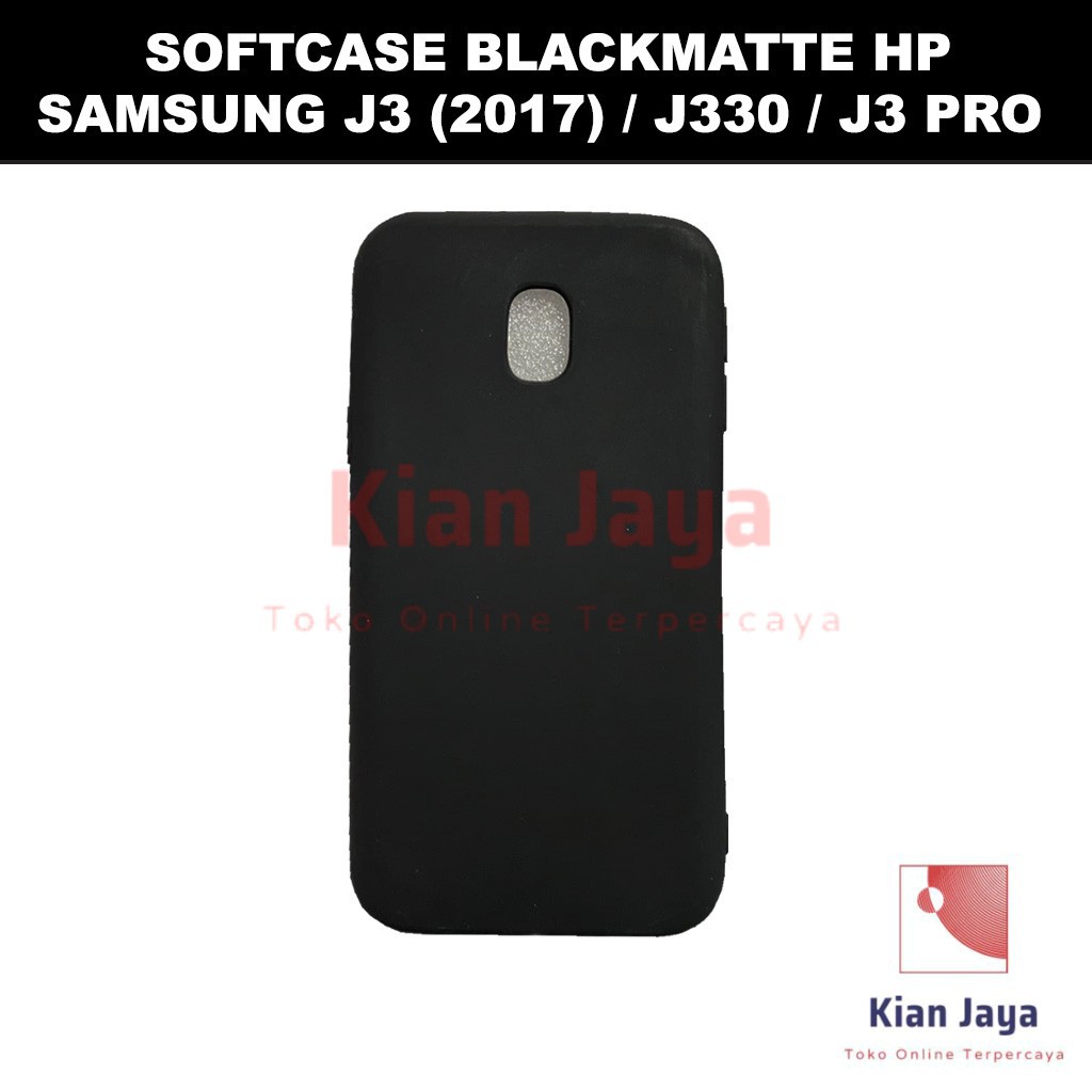 Softcase Blackmatte Handphone Samsung Galaxy J3 2017 / J330 / J3 Pro Antishock, Casehp, Siliconcase, Slim Design