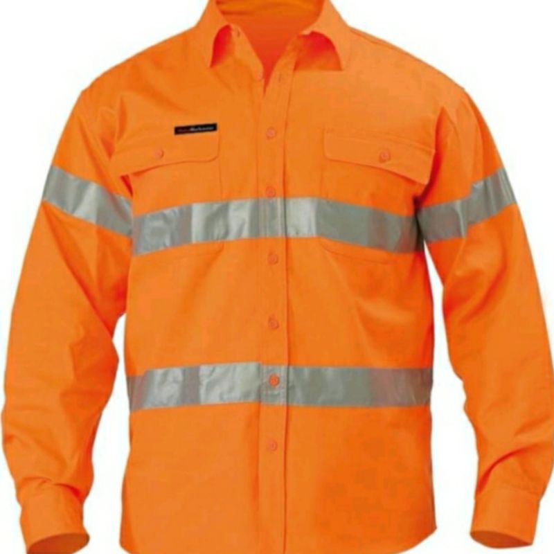 BAJU SAFETY ORANYE DOBLE SCOTLIGHT 5CM