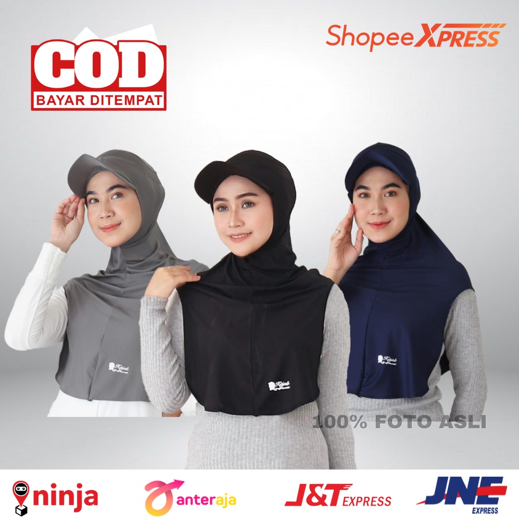 Hijab Topi Sport Instant Terbaru Topi Olahraga Wanita Muslim