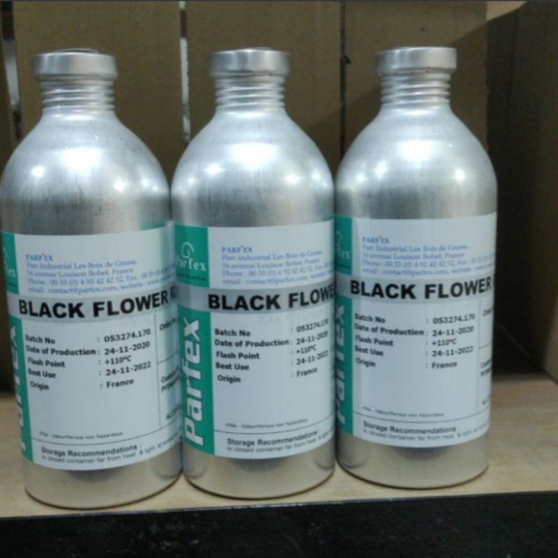 black flower segel pabrik parfex