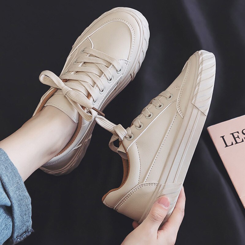 Sepatu Sneaker Wanita Import - Sneaker ACIER Le:STAR 97 Running Shoes - Sepatu Olaharaga Cewe Santai-Cream