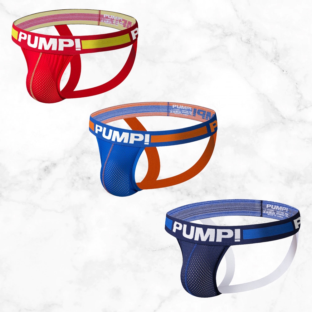 Jual PUMP Jockstrap Celana Dalam Seksi Pria Men Sexy Underwear 2 Tone