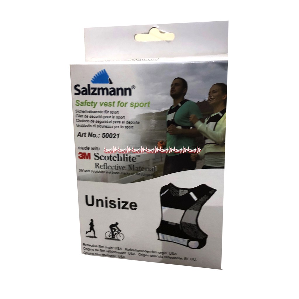 Salzmann Safety Vest For Sport Rompi Scotchlite Untuk Olahraga 3M Rompi Reflektif Rompi Pelindung