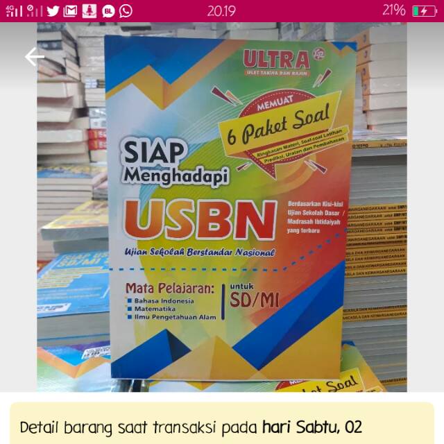 Jual Ultra Siap Menghadapi Usbn Sd Mi 2019 Indonesiashopee Indonesia