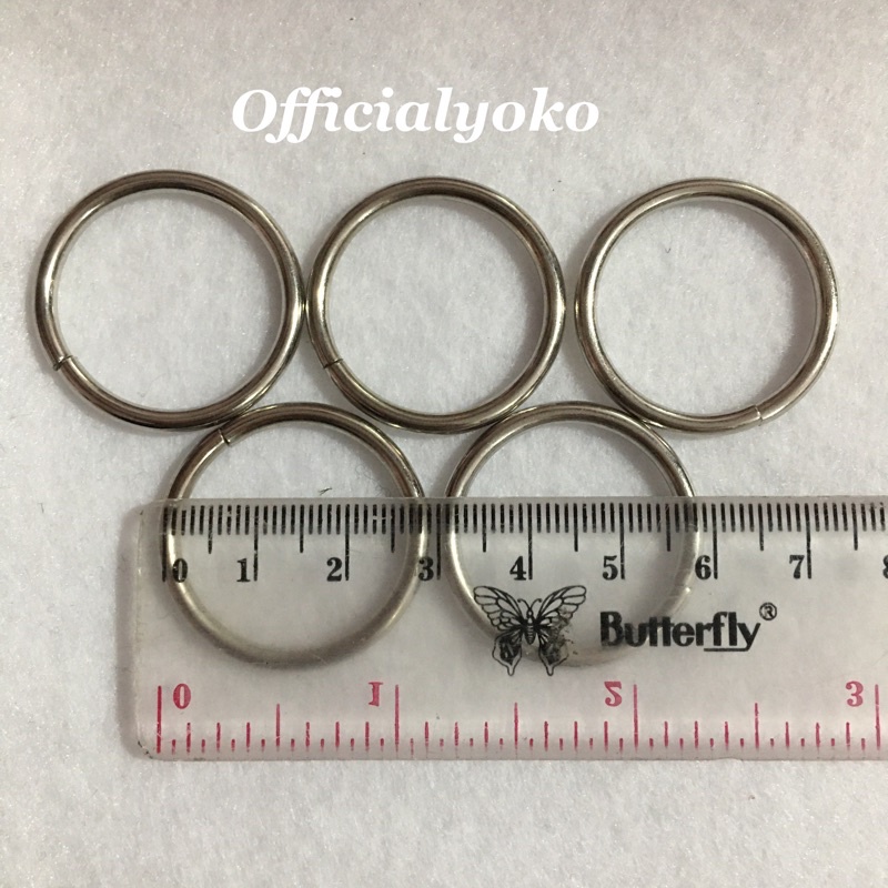 Ring O / Ring Bulat / Ring Tas 2,8cm (6pcs)