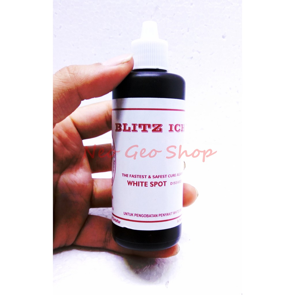 blitz icht methylene methyline blue 100ml obat ikan white spot jamur