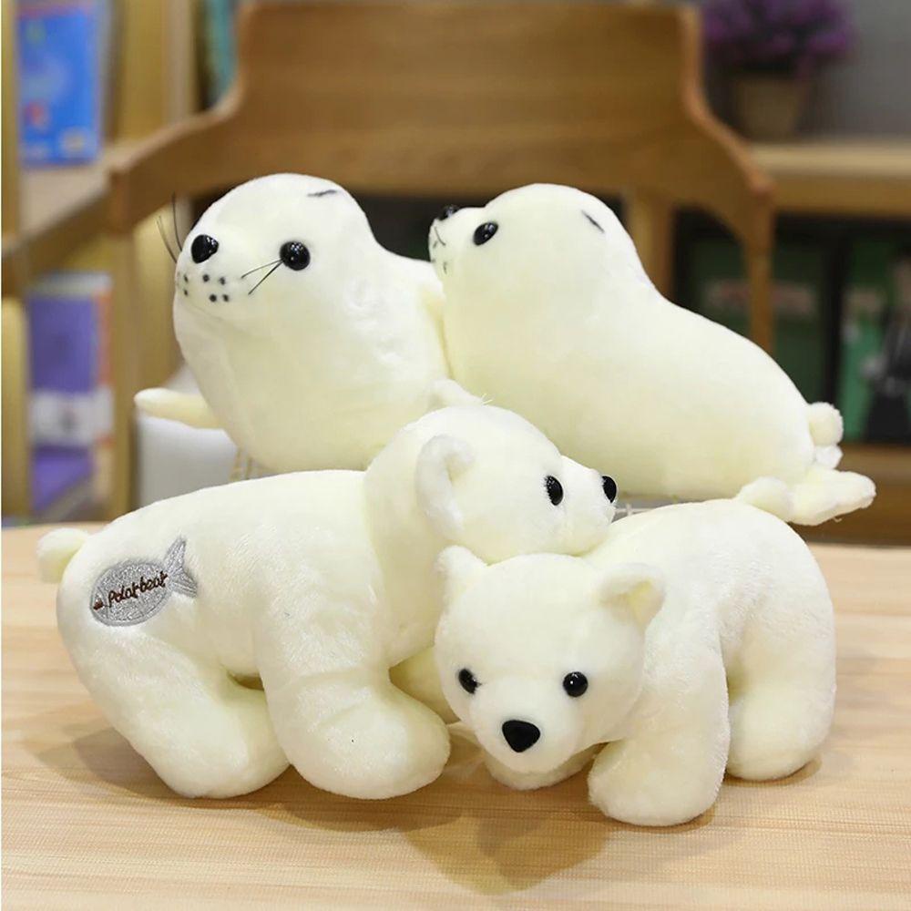 Lanfy Sea World Animal Mainan Mewah Hewan Laut Mainan Anak Dekorasi Rumah Polar Bear Boneka Hewan Kartun Boneka Singa Laut Mainan Lembut Panda Stuffed Toy