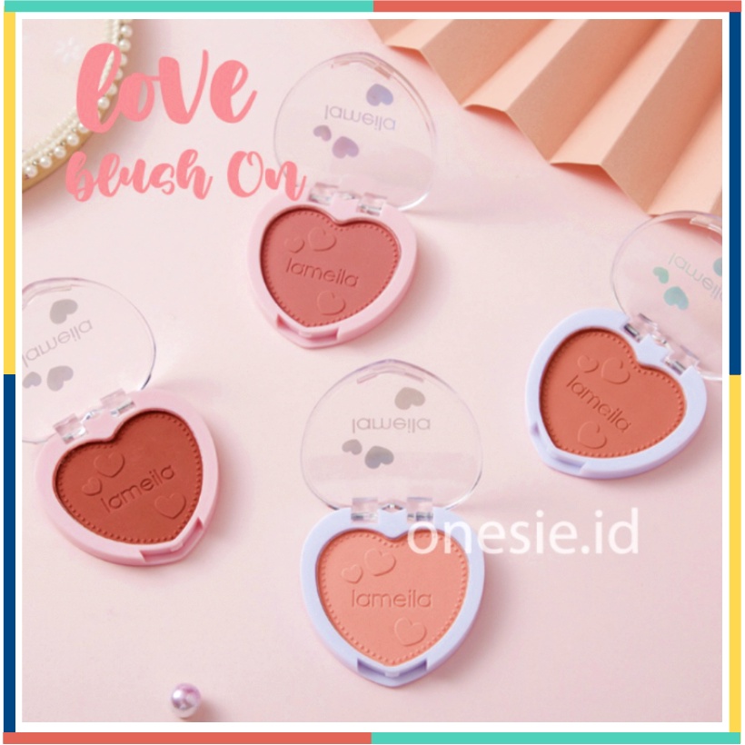 LAMEILA Love Natural Orange Peach Rouge Blush 4 Color Blush On LA058 5107